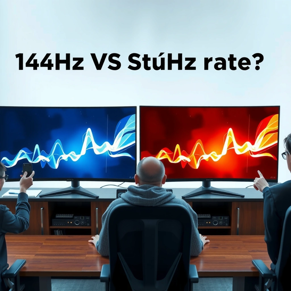 Comparison of 144Hz and 240Hz refresh rates in gaming performance