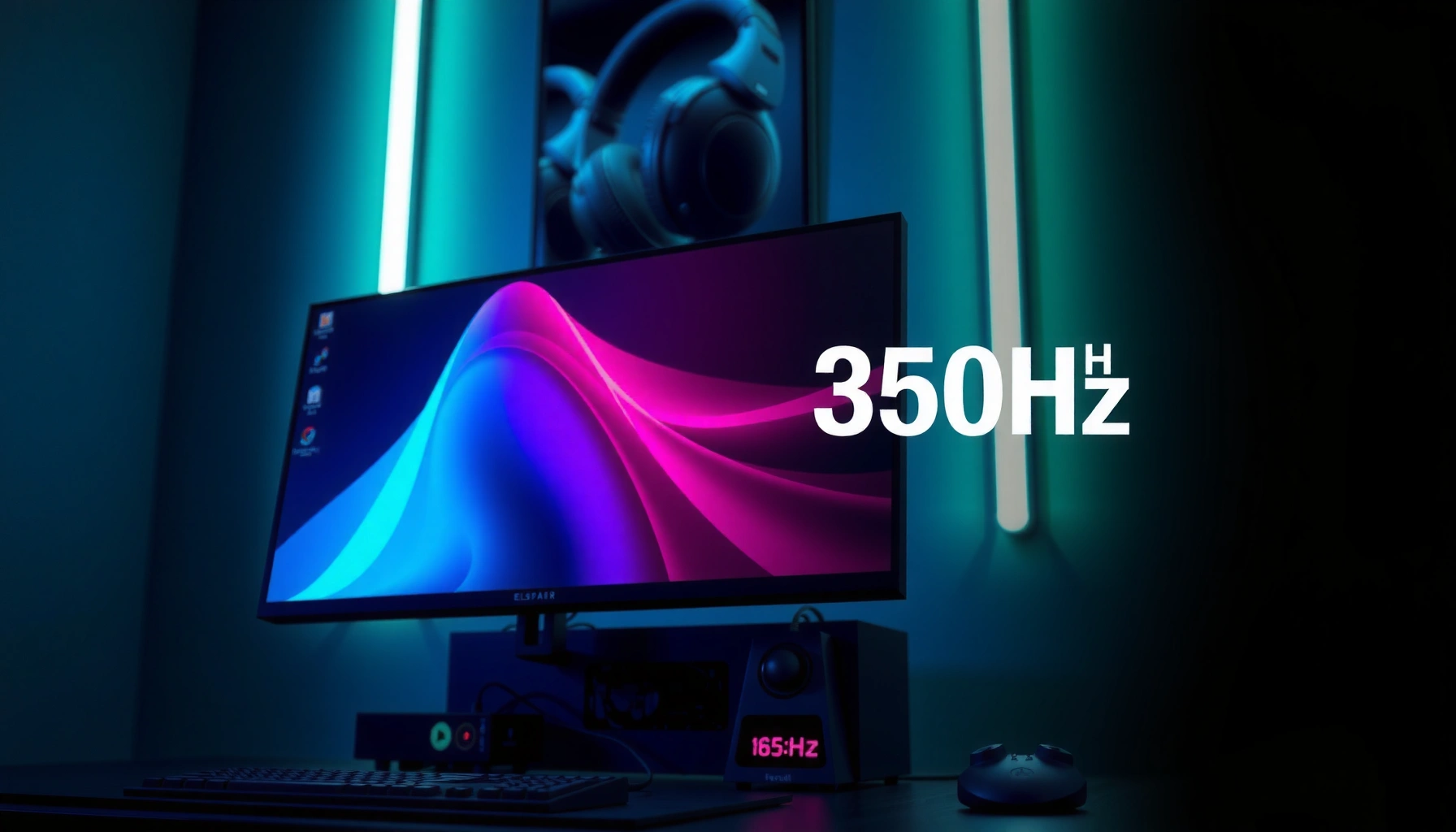 Comparison of 165Hz and 360Hz monitors highlighting refresh rate differences for gamers.