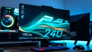 Comparison of 180Hz and 240Hz monitors showcasing their features and performance differences