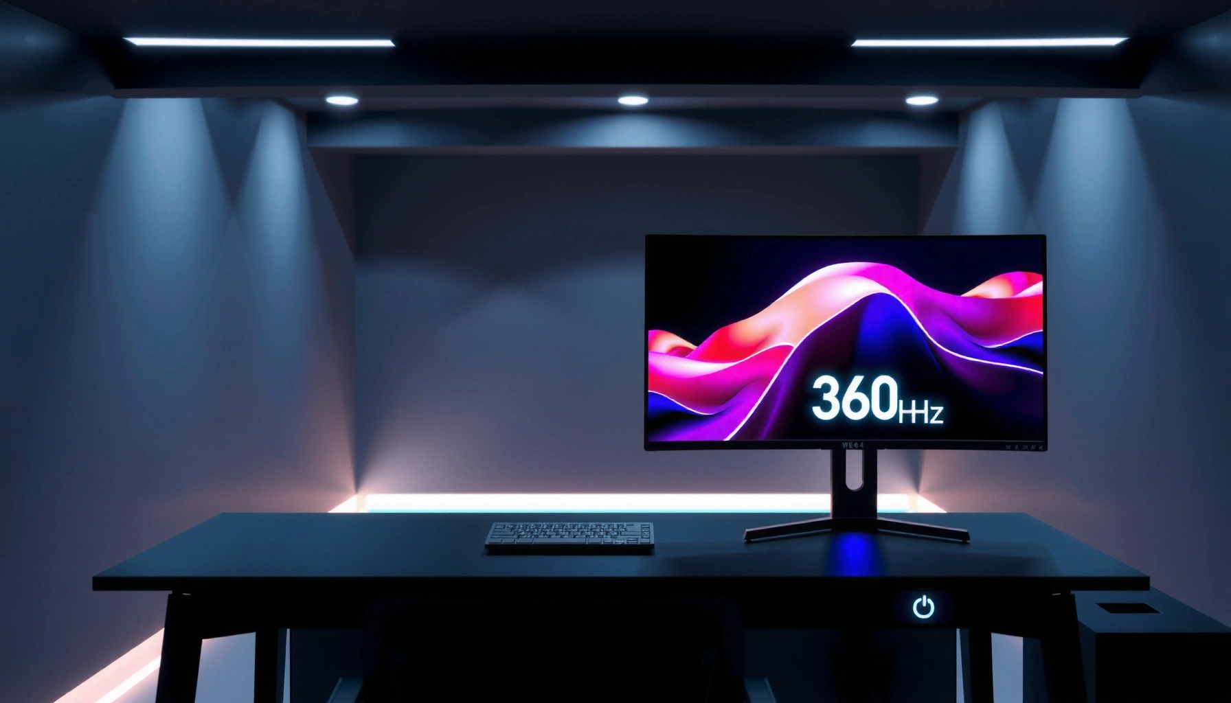 Comparison of 180Hz and 360Hz monitors highlighting refresh rate differences.