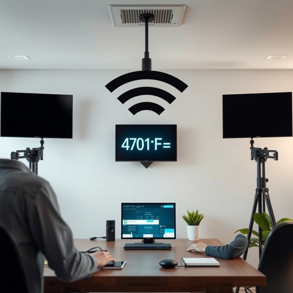 Illustration comparing the effects of 20MHz and 40MHz Wi-Fi channel widths on performance