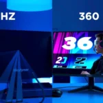 Comparison of 240Hz and 360Hz input lag performance in gaming.