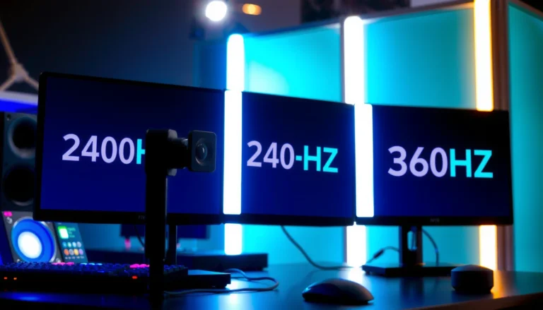 Comparison of 240Hz and 360Hz refresh rates for PC gaming performance.