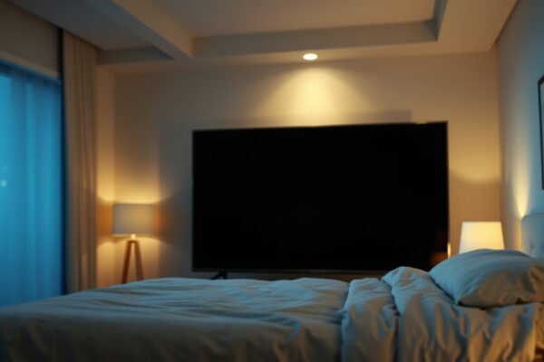 Comparison of 32-Inch and 43-Inch TVs for bedroom use, highlighting size differences.