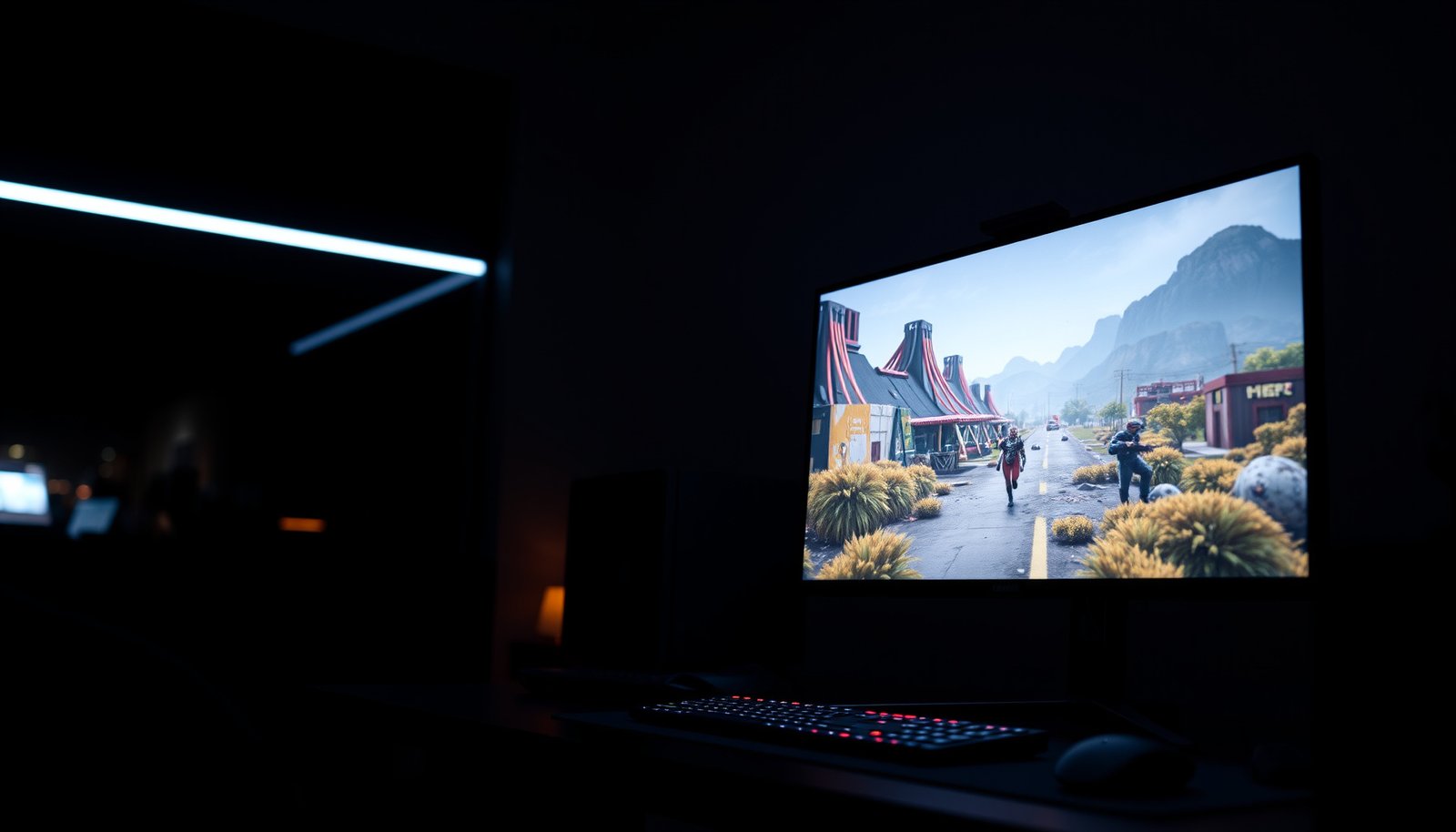 Comparison of 43-inch and 50-inch screens for gaming, highlighting size differences and suitability.