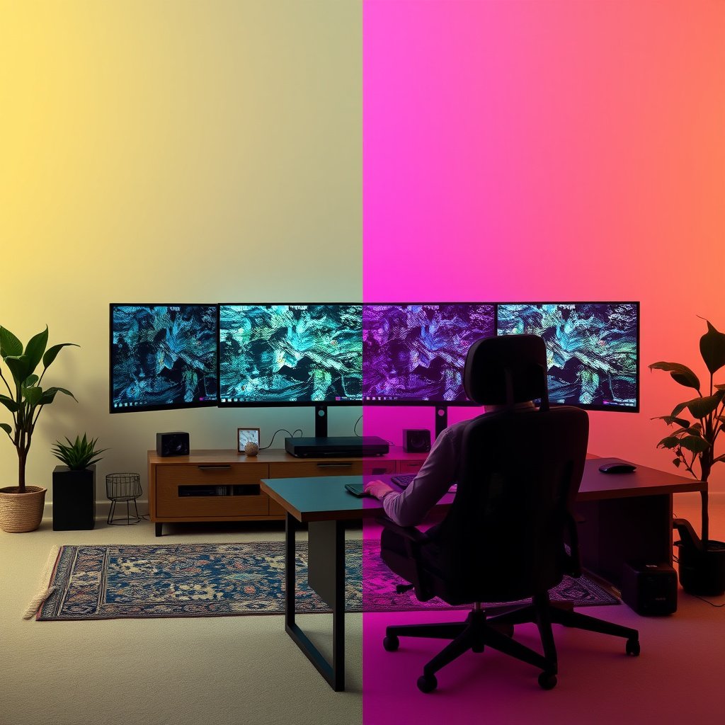 Side-by-side comparison of 4K 120Hz and 4K 144Hz gaming refresh rates.