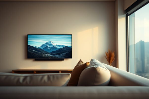 Comparison of 4K TV and 1080p resolution for far viewing, highlighting visual differences.