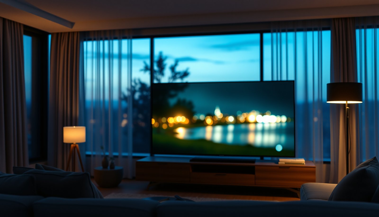 Comparison of 4K TV and 1080p resolution for close viewing, highlighting visual differences.