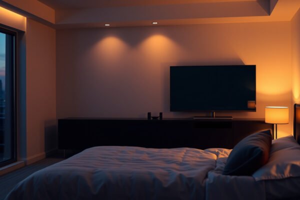 Comparison of 50-inch and 55-inch TVs for bedroom use, showcasing size differences and suitability.