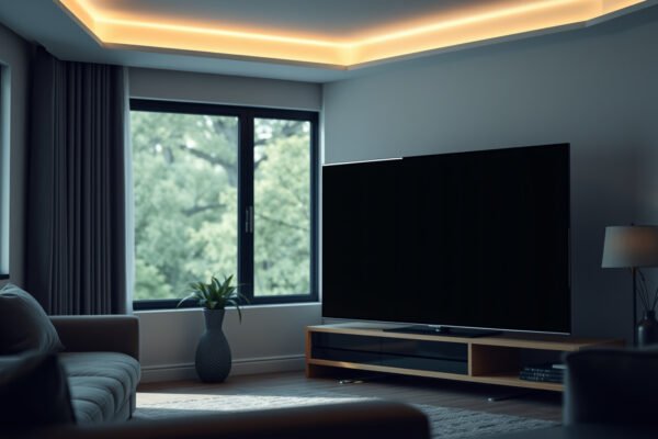 Comparison of 50-inch and 55-inch TVs for small rooms, highlighting their size differences.