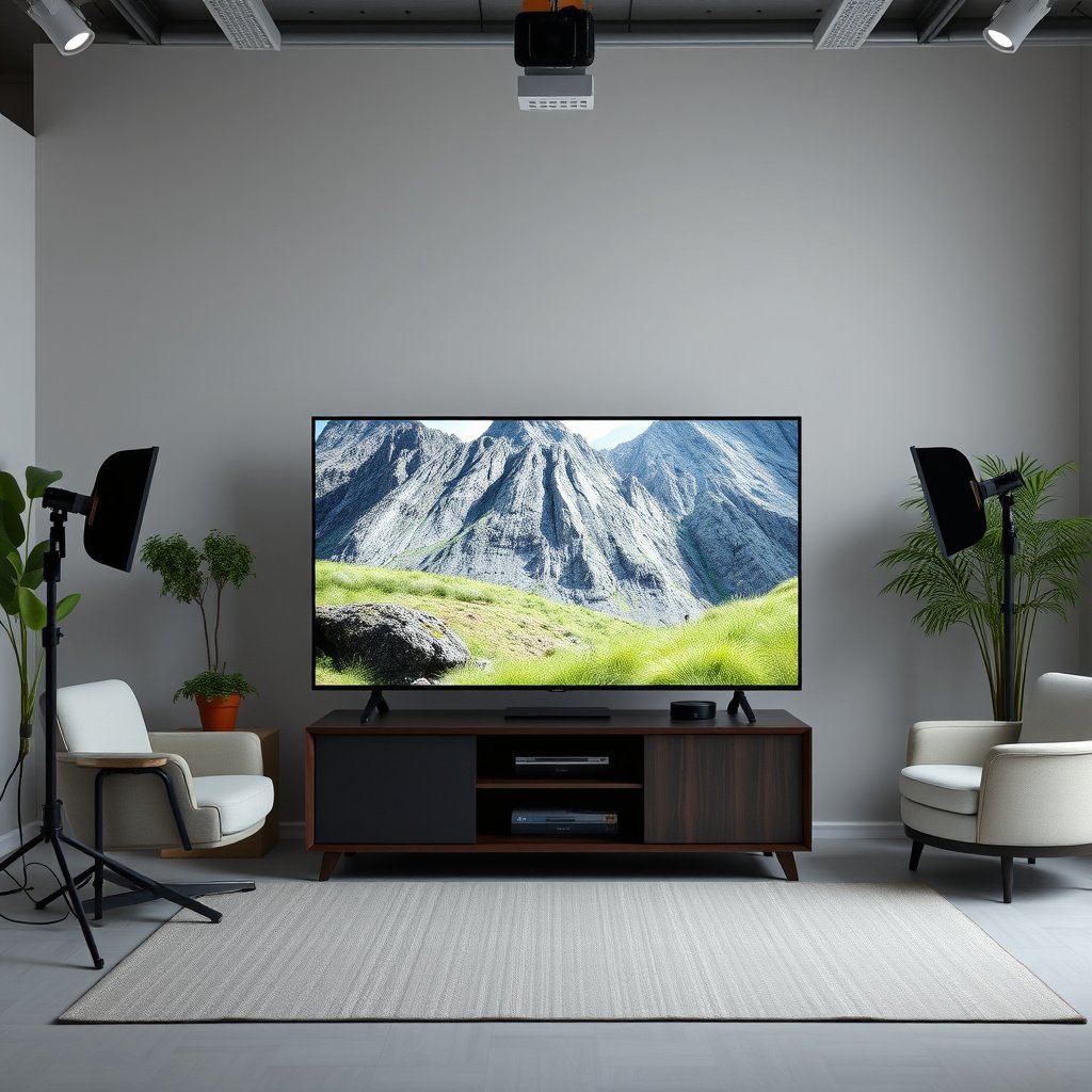 Visual comparison of 50-inch and 55-inch TVs highlighting size difference.