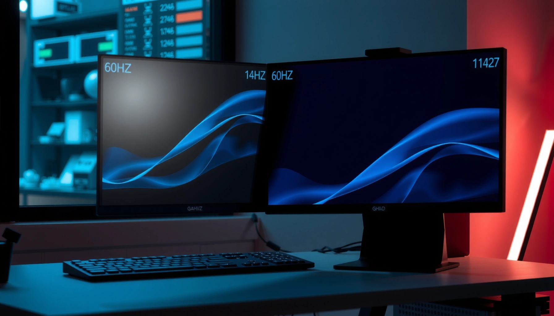 Comparison of 60Hz and 144Hz monitors highlighting input lag differences and responsiveness.