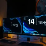 Comparison of power consumption between 60Hz and 144Hz displays.