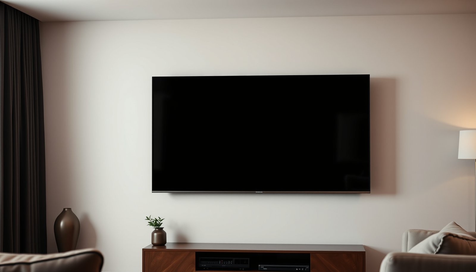 Comparison of 65-inch and 55-inch screens at 6 feet distance for better viewing experience.