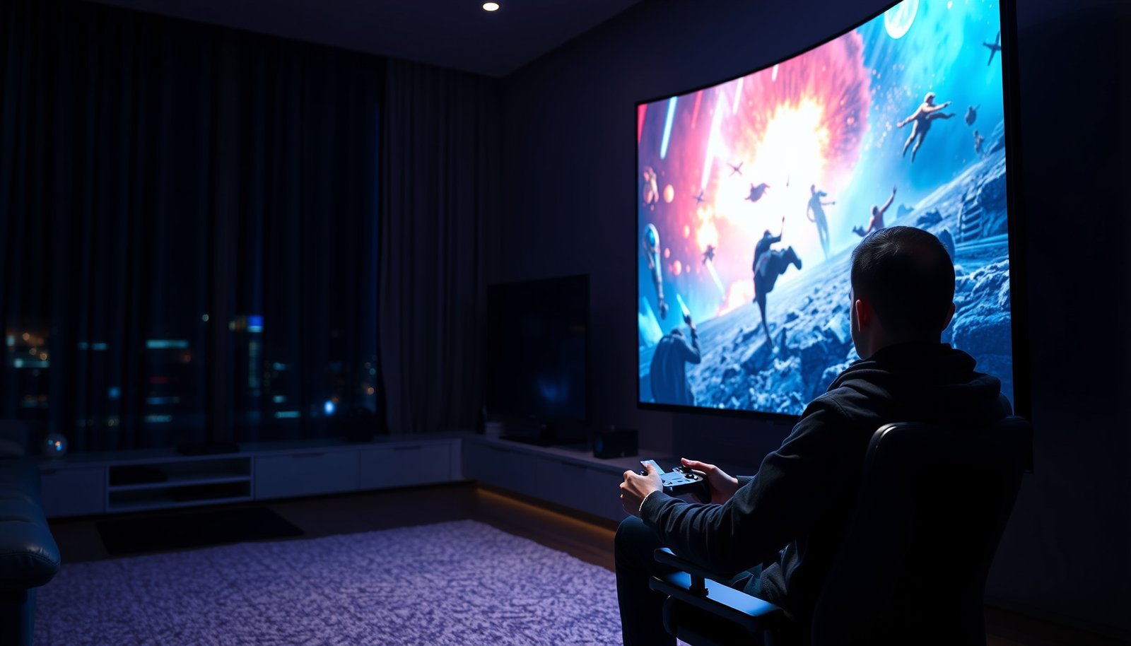 Comparison of 65-inch and 75-inch screens for gaming, highlighting size differences and viewing experience.