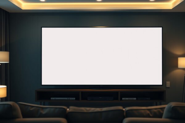 Comparison of 65-inch and 75-inch TVs for home theater setups, showcasing size differences.