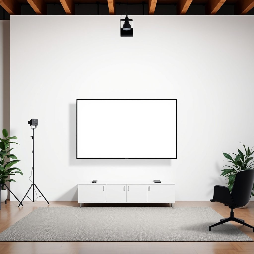 Comparison of 85-inch and 83-inch TVs showing size difference for home spaces