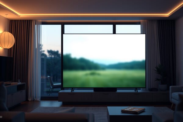Side-by-side comparison of 85-inch and 90-inch TVs for size evaluation