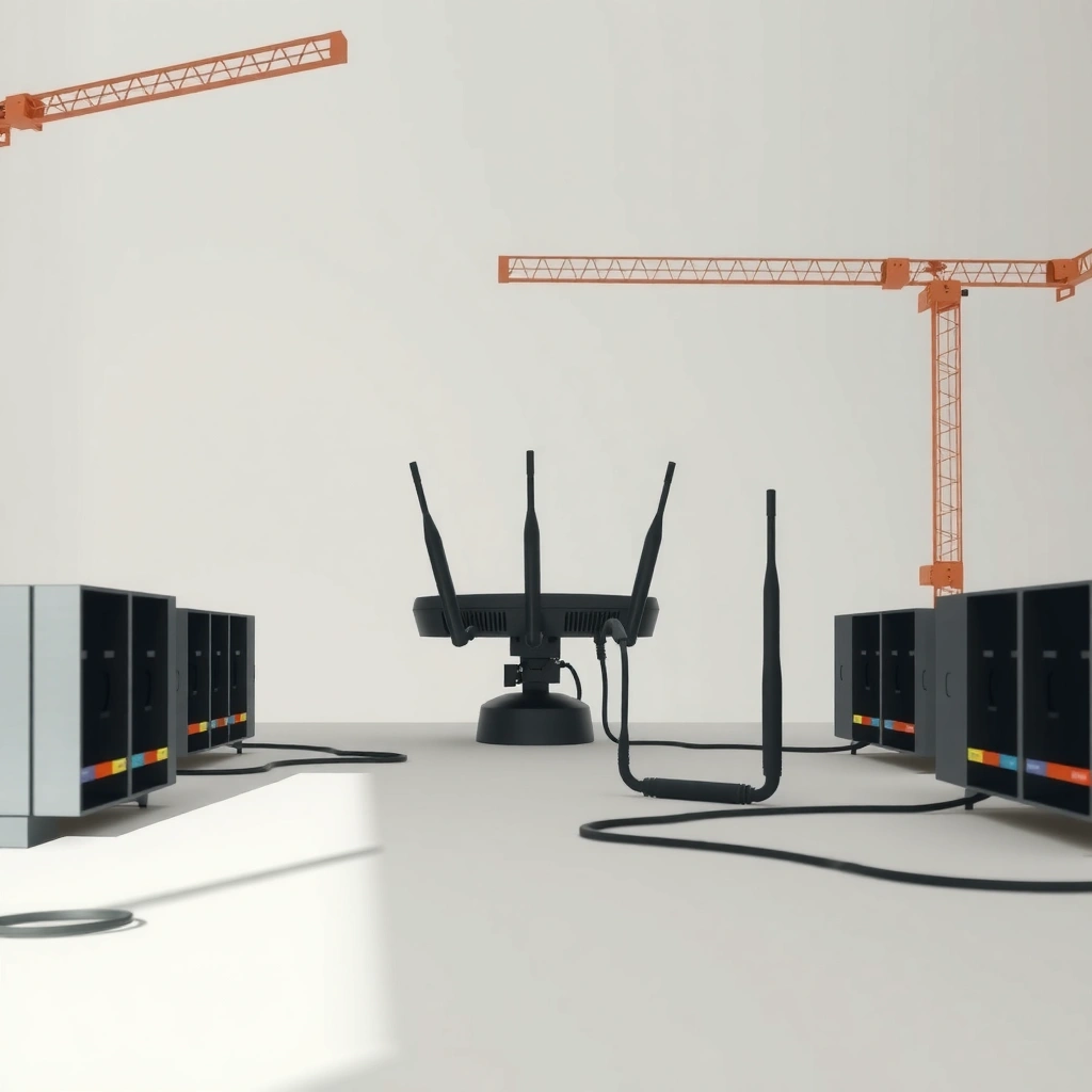Illustration explaining that more router antennas do not guarantee better Wi-Fi coverage.