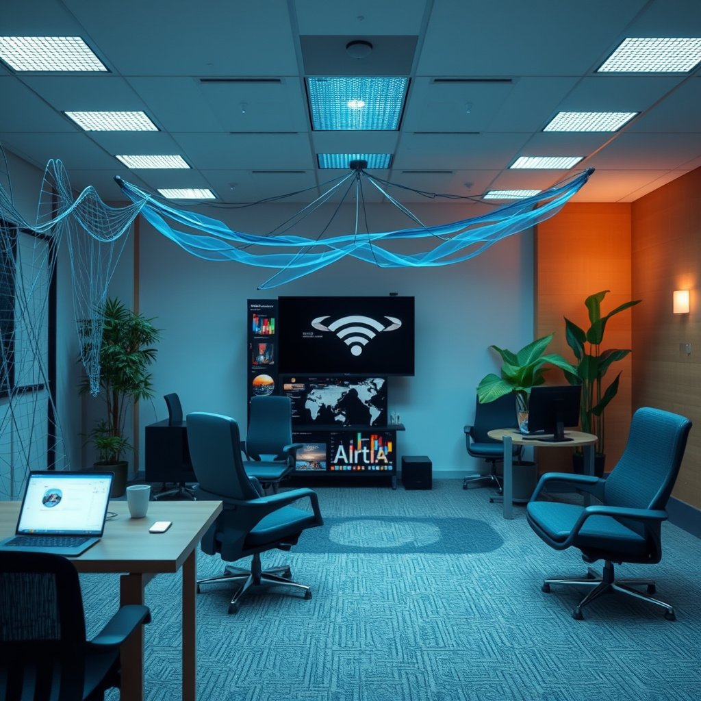 Wireless node placement inside a dead zone, illustrating a common mesh Wi-Fi mistake.