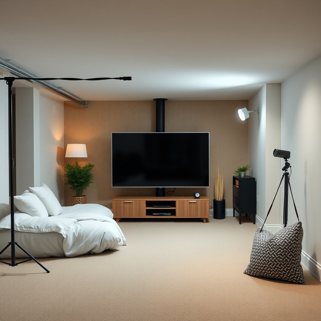 Quick comparison of LED and OLED lighting for basement TV setups.