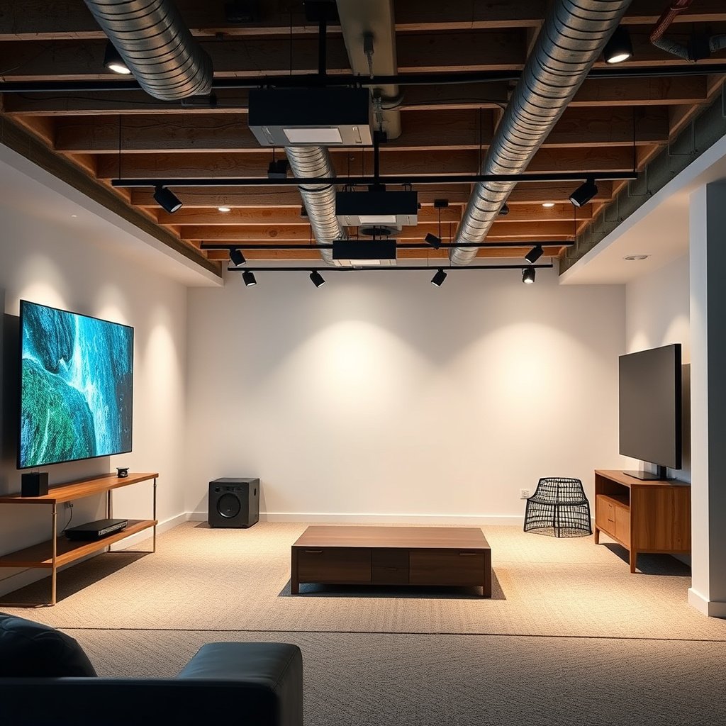 Side-by-side comparison of Basement OLED and QLED displays highlighting key differences.