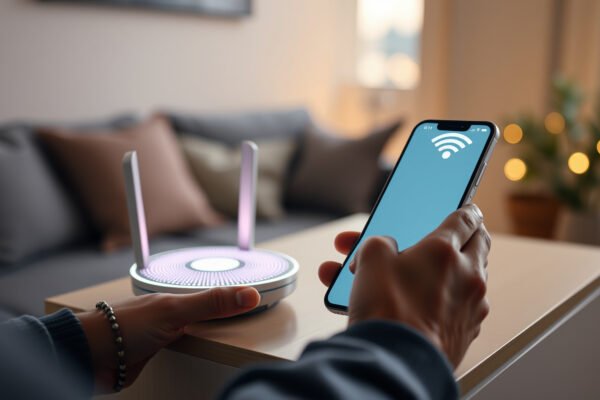 Illustration of key features to consider in mesh Wi-Fi systems for optimal performance.