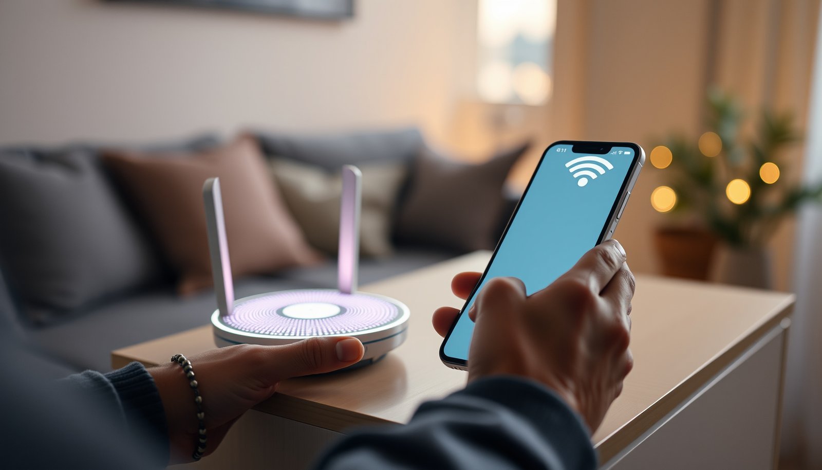 Illustration of key features to consider in mesh Wi-Fi systems for optimal performance.