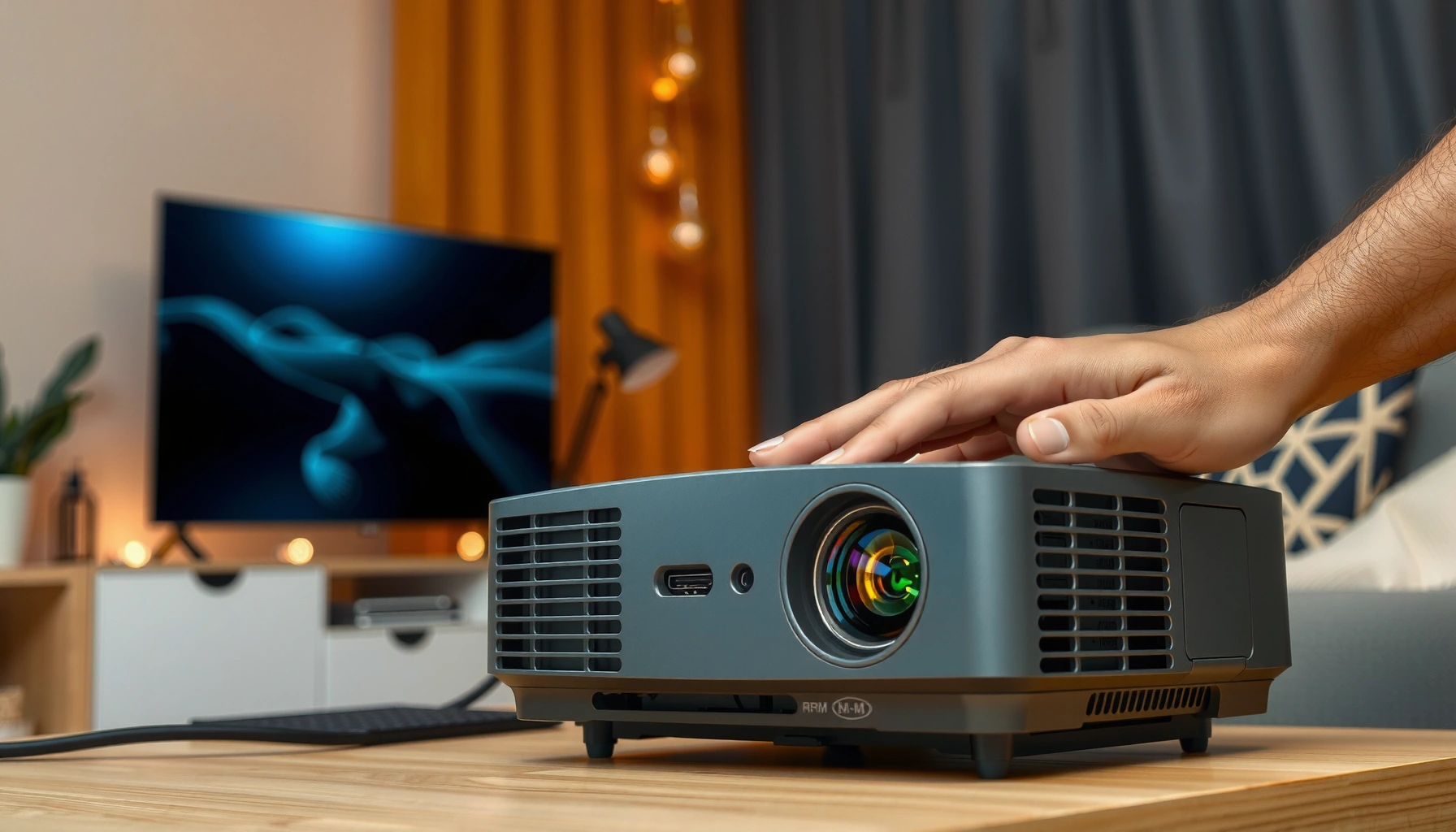 Image illustrating quick troubleshooting tips for common budget projector problems.