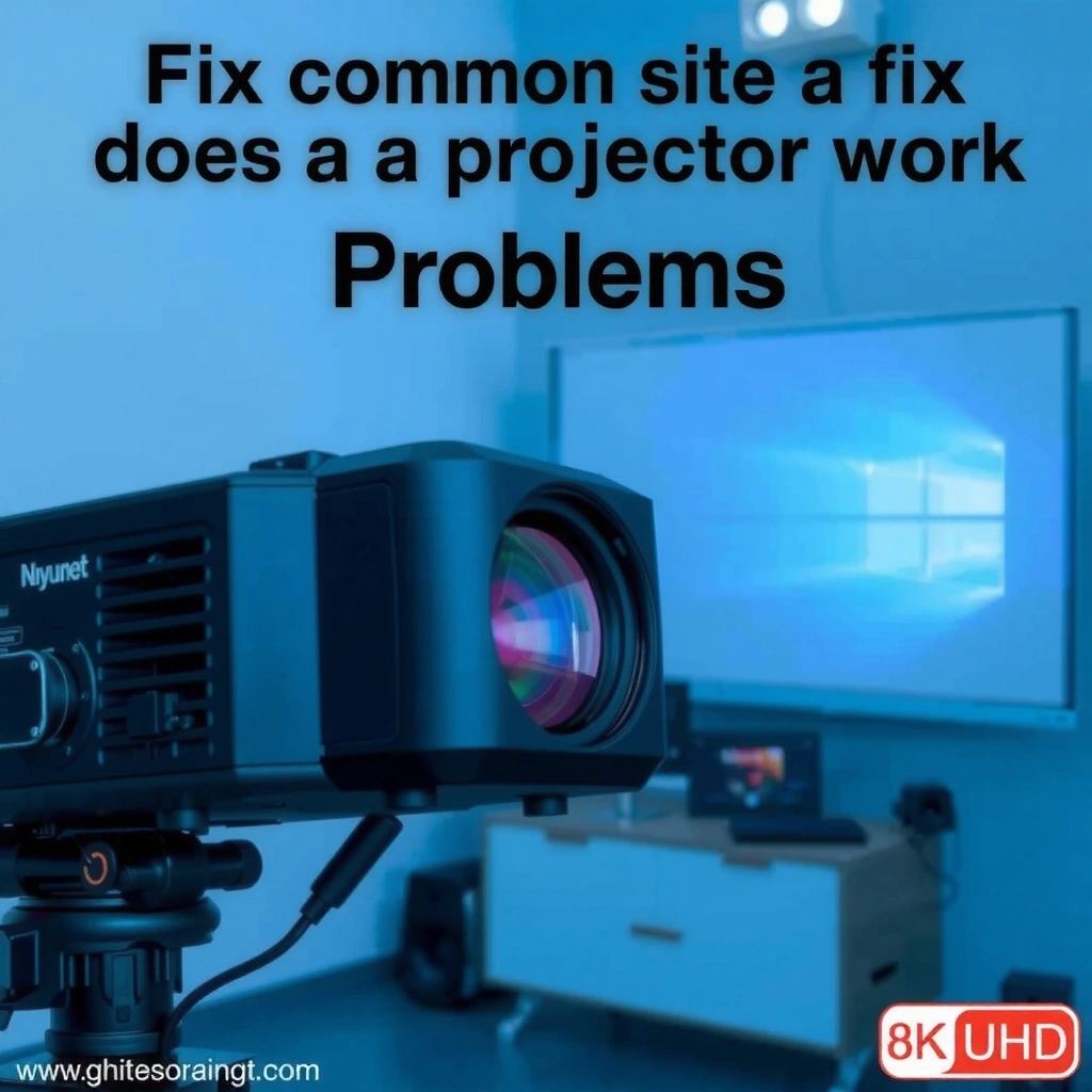 Image showing how to check input source and connections for a projector.