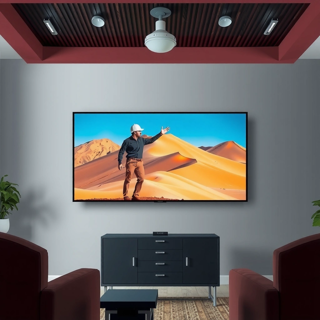 Guide on how to choose projector screen size based on distance and throw ratio.