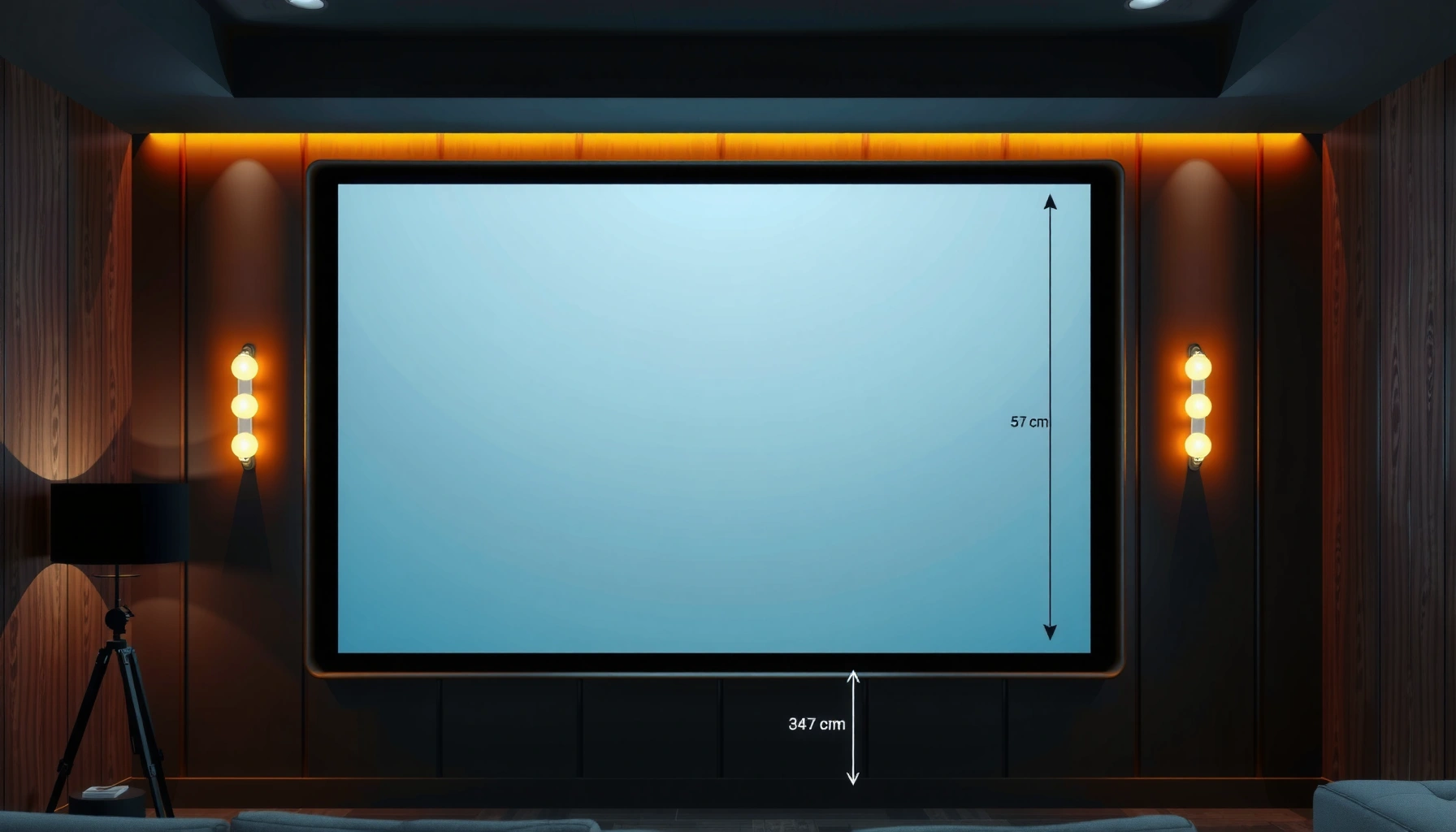 Guide to selecting the right projector screen size for your home theater setup.