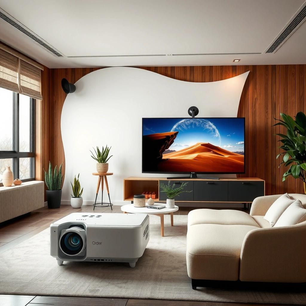 Different types of projectors suitable for home setups, highlighting features and options.