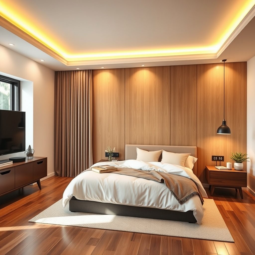 Diagram showing how to choose TV size based on bedroom viewing distance for optimal experience