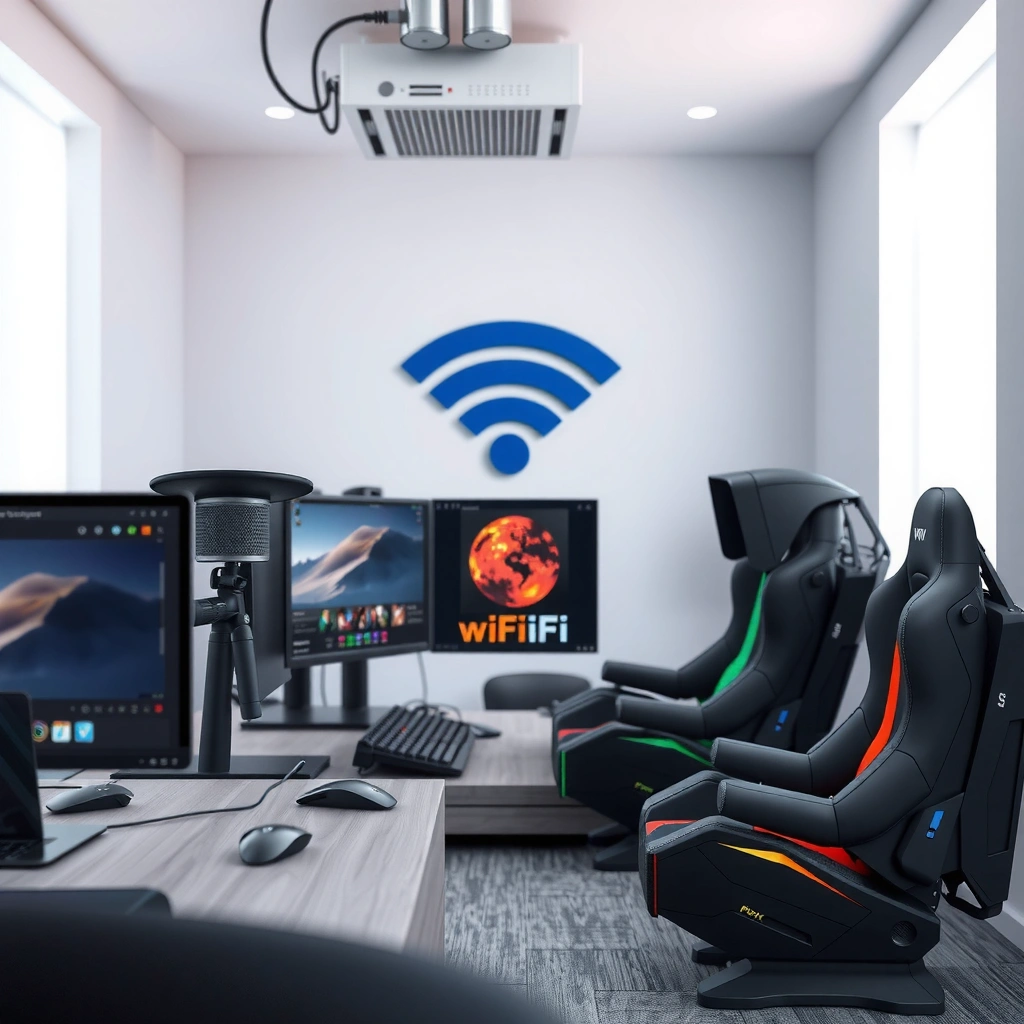 Illustration showing how to choose between 5 GHz and 6 GHz bands for optimal gaming performance.