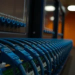 Illustration of Ethernet backhaul improving mesh network speed and performance.