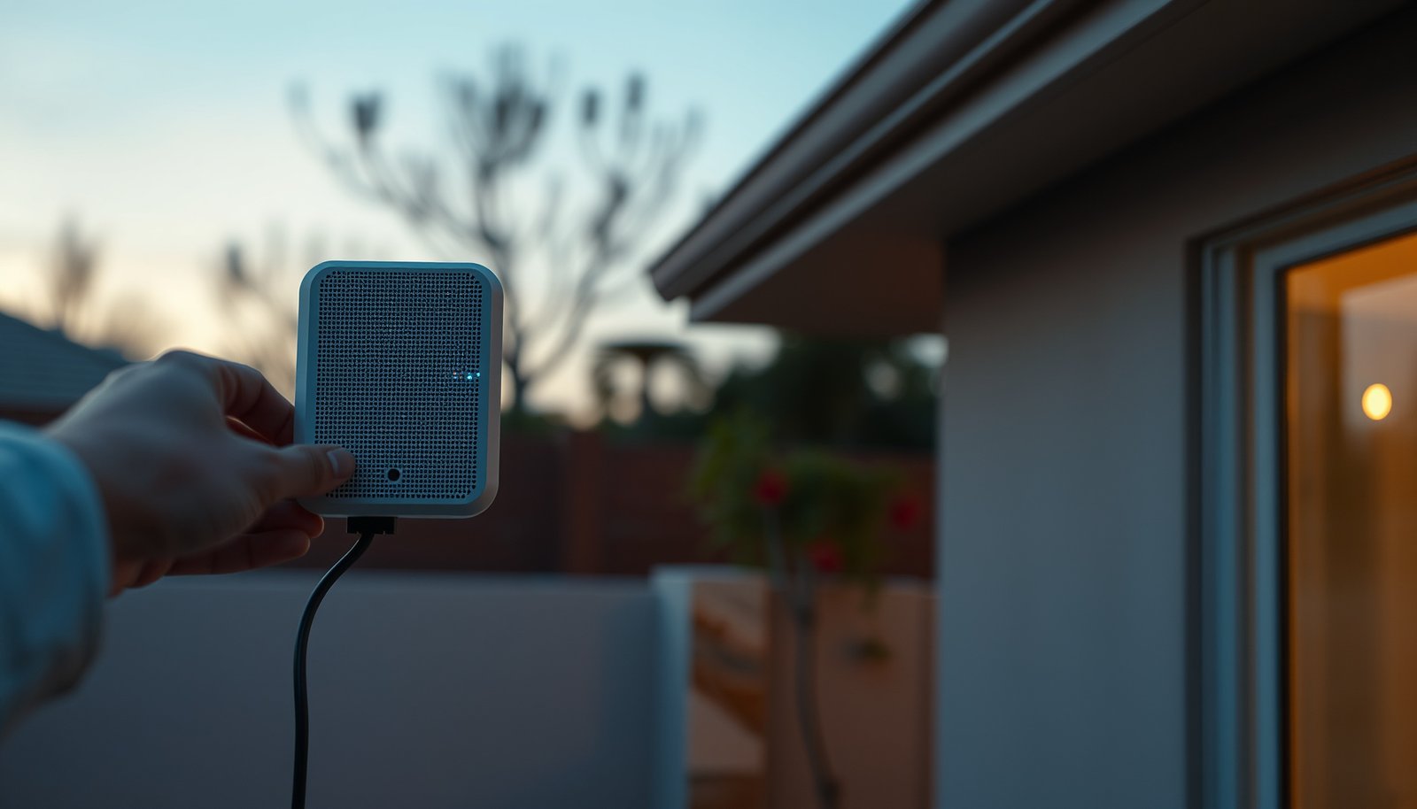 A guide on extending mesh Wi-Fi coverage outdoors for better connectivity.