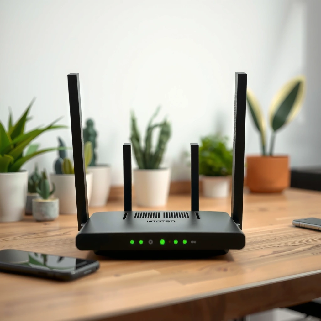 Diagram showing the ideal center position for router placement to optimize Wi-Fi coverage and speed.