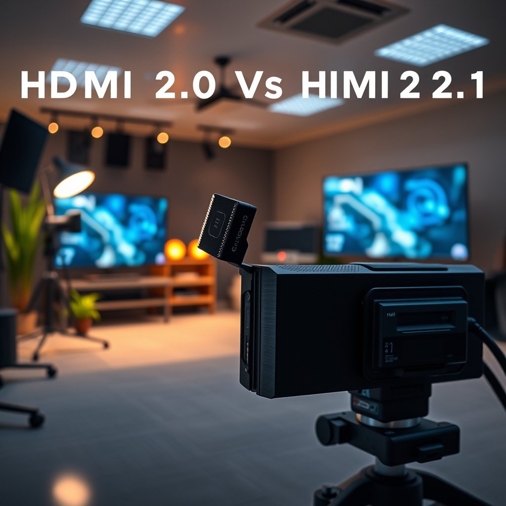 Comparison of HDMI 2.0 and HDMI 2.1 for gaming performance and features