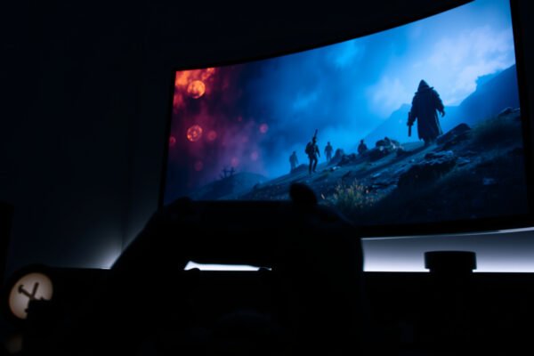 A visual comparison of HDR gaming and SDR gaming, highlighting differences in image quality and color vibrancy.
