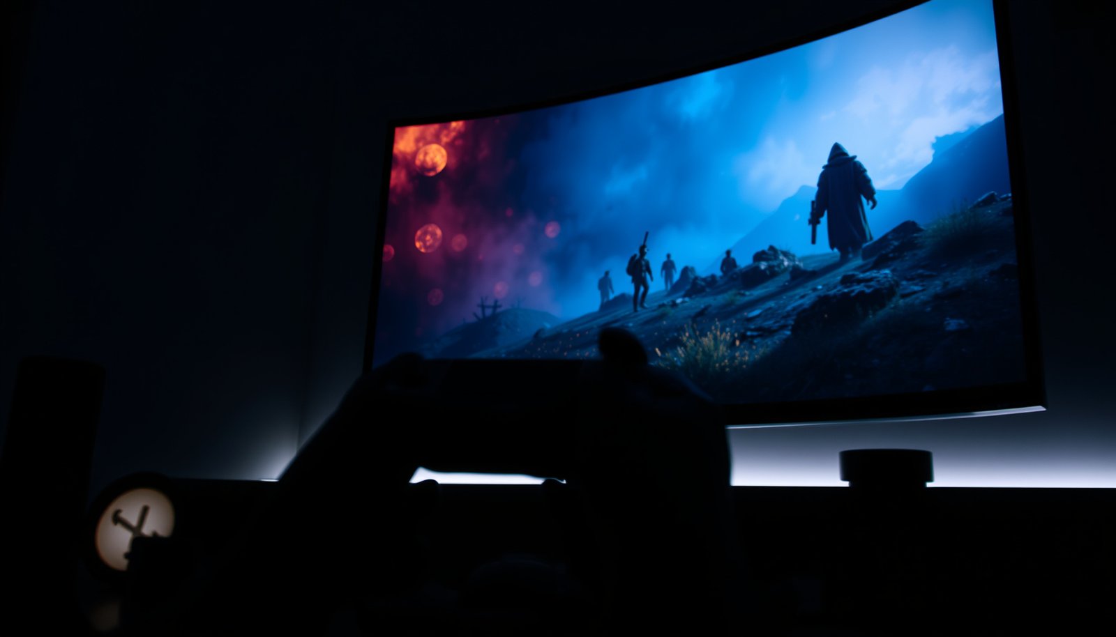 A visual comparison of HDR gaming and SDR gaming, highlighting differences in image quality and color vibrancy.