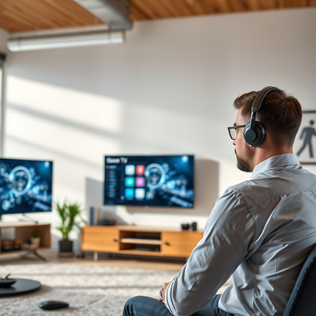 Illustration of setting up a guest network for smart TVs to enhance network security and privacy.