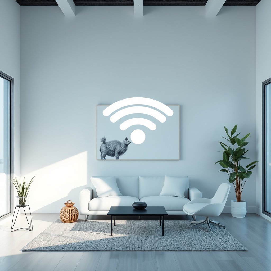 Illustration of mesh Wi-Fi network supporting smart home devices