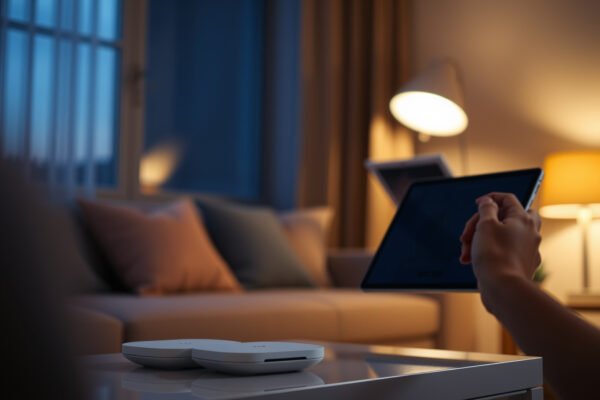 A visual representation of mesh Wi-Fi systems with parental control features for better internet management.