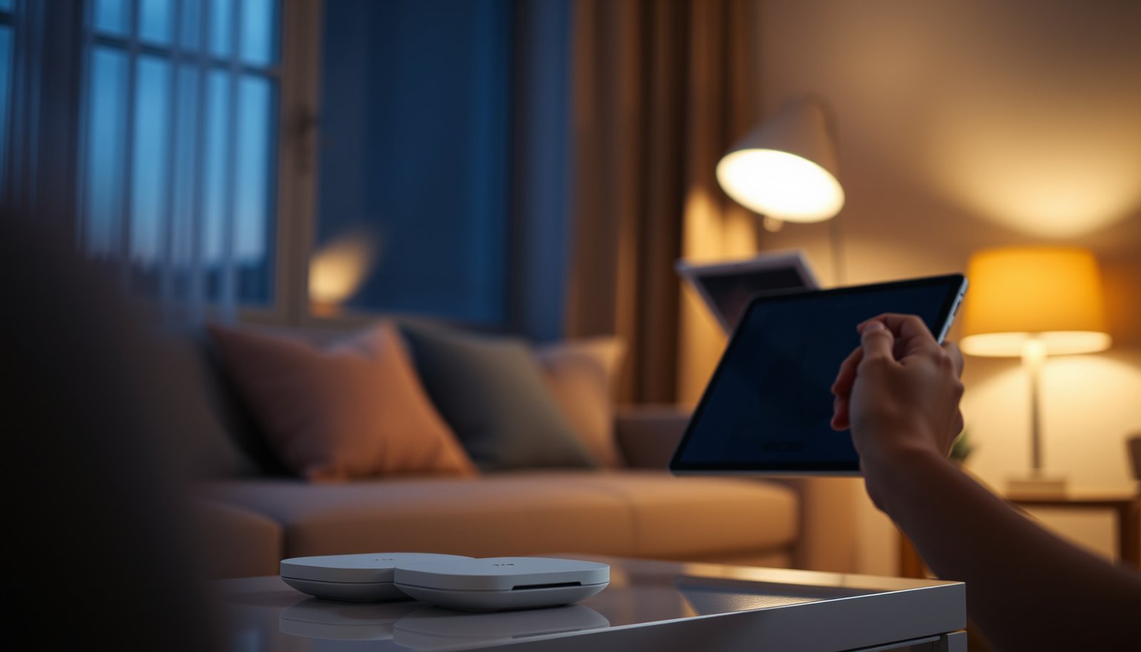 A visual representation of mesh Wi-Fi systems with parental control features for better internet management.