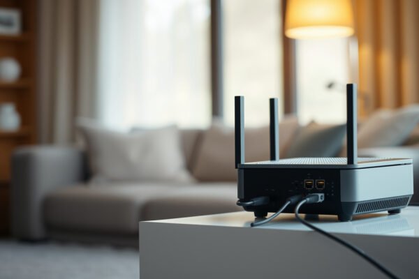 A visual representation of mesh and traditional routers side by side for comparison.