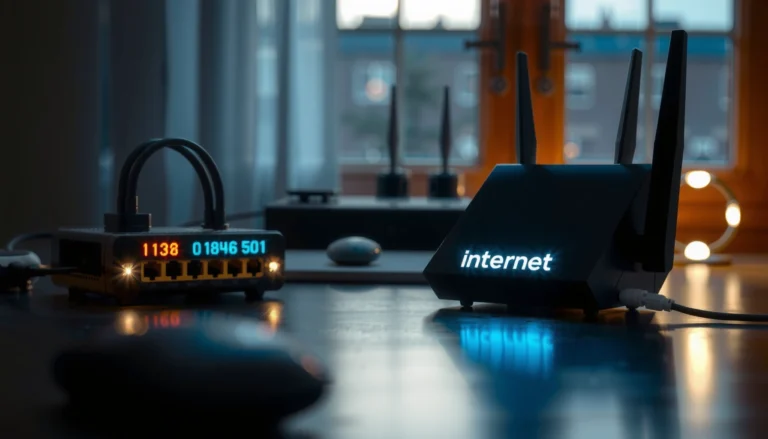 Image showing a modem with a blinking internet light, indicating connectivity issues and potential fixes.