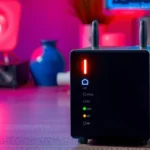 Troubleshooting steps for a modem with a red internet light indicating connectivity issues.