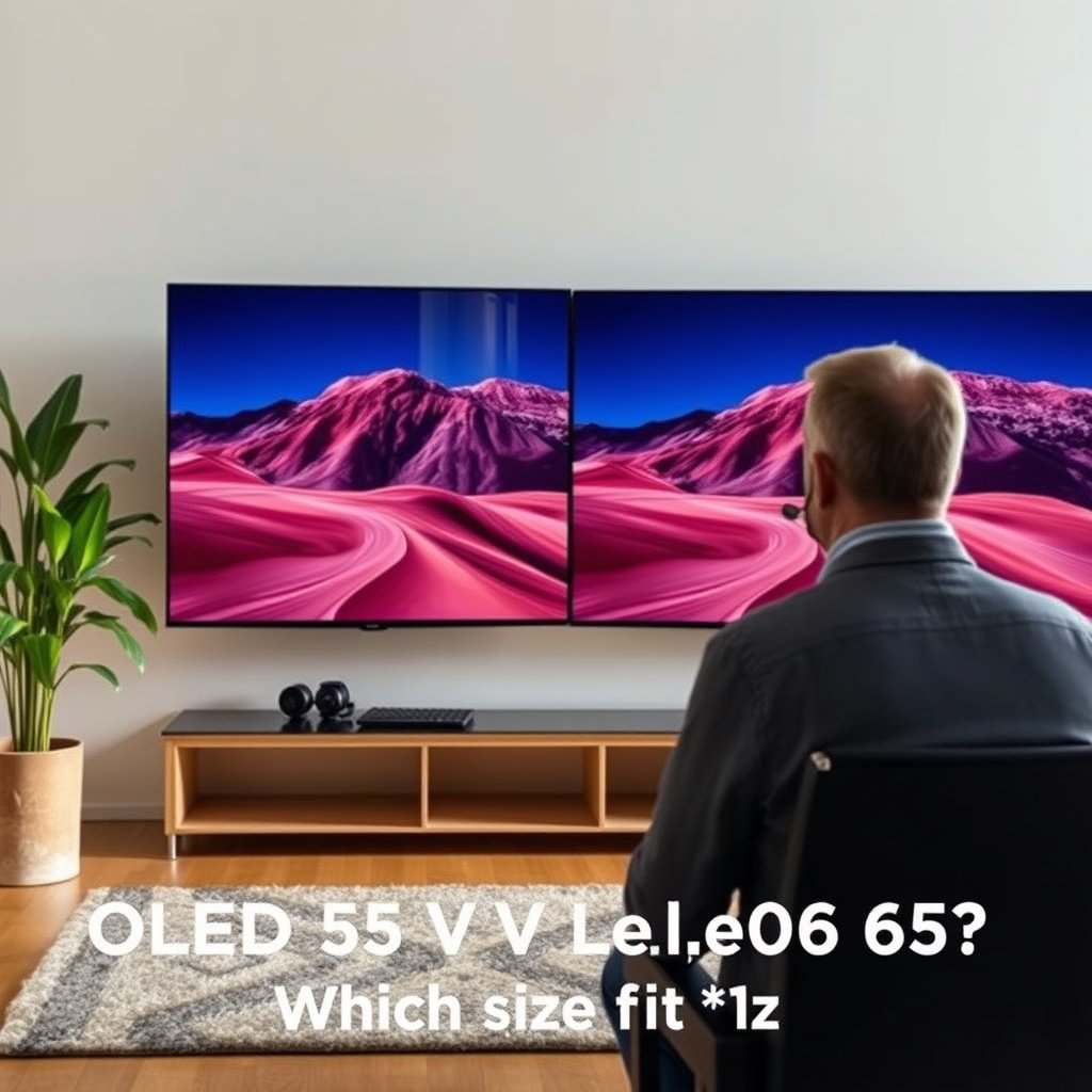 Key differences between 55-inch and 65-inch OLED TVs for room fitting