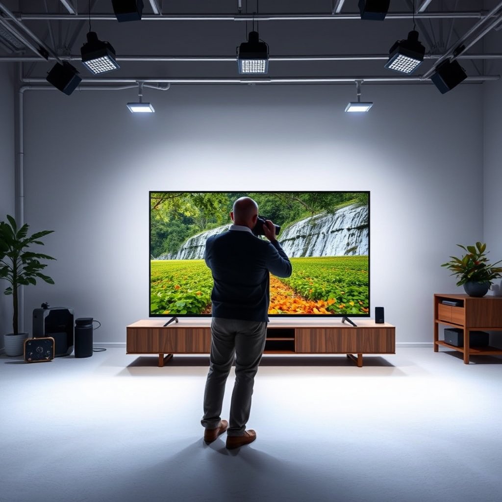 Chart illustrating ideal viewing distances for 65-inch and 70-inch TVs.